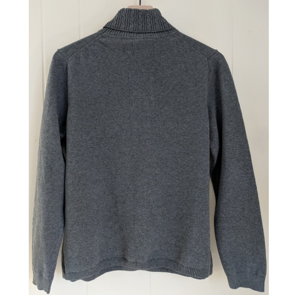 Talbots Gray Cotton Sweater - Picture 2 of 5